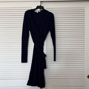 Elegant DVF Purple Wrap Dress